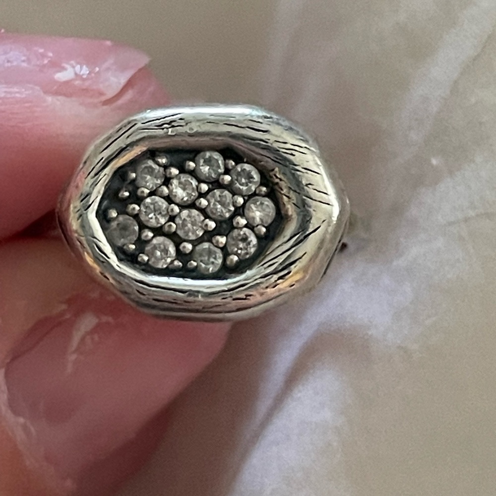 Silpada sterling pave ring